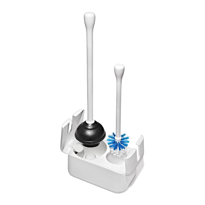 OXO Good Grips Bowl Brush/Plunger Set White