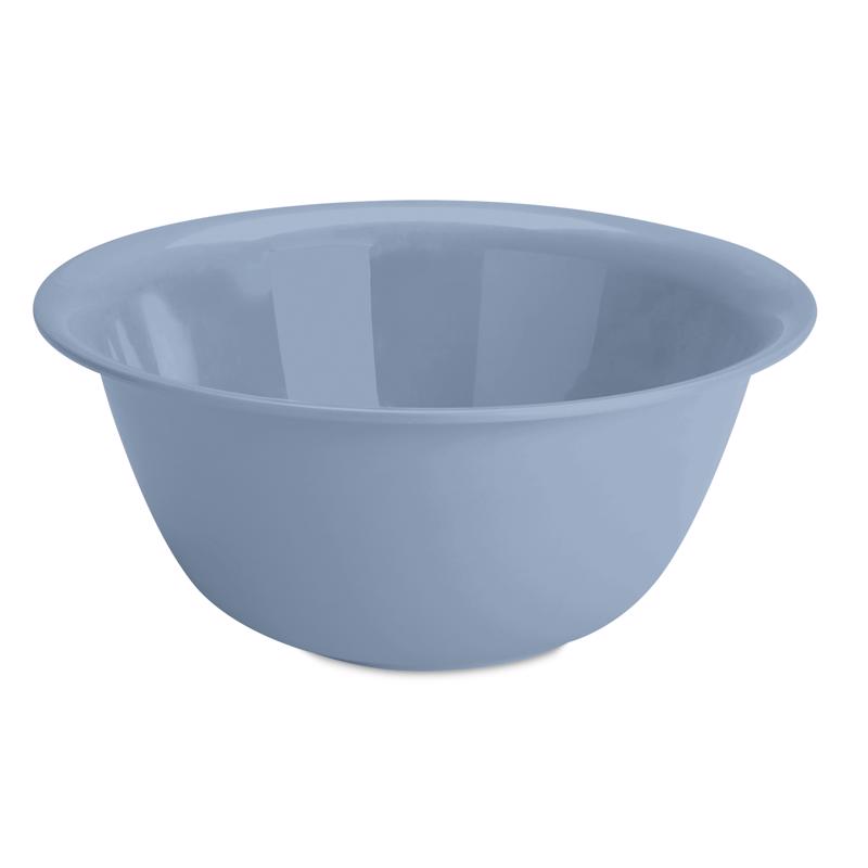 6 Quart Plastic Mixing Bowl - Grey Pumice - 12.75 In. Diameter