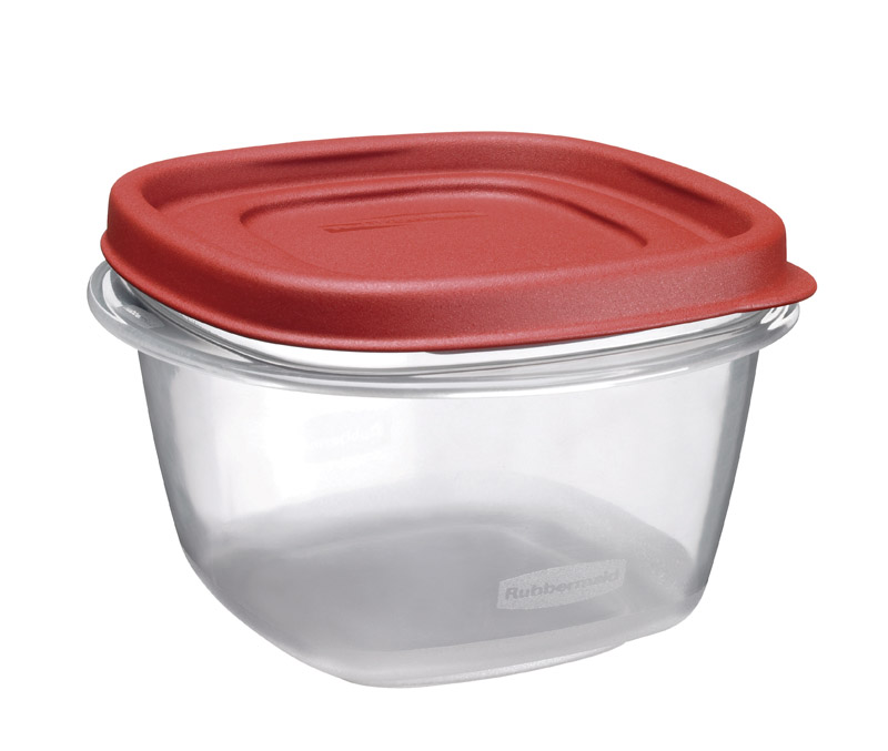 RUBBERMAID进口代理批发 Rubbermaid 2 杯透明食品储存容器 1 包