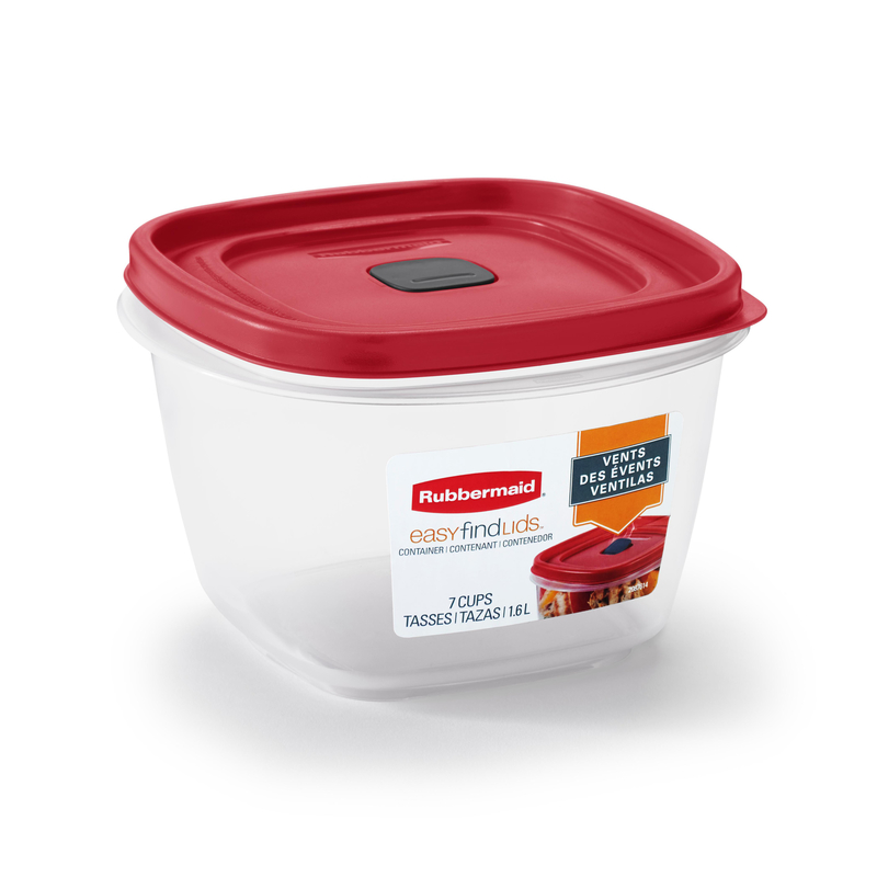 RUBBERMAID进口代理批发 Rubbermaid 7 杯透明食品储存容器 1 包