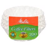 MELITTA进口代理批发 Melitta 8-12 杯白篮咖啡过滤器 200 包