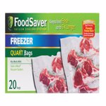 FOODSAVER进口代理批发 FoodSaver 1 夸脱透明真空冷冻袋 20 个装