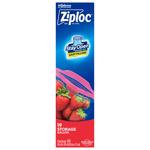 ZIPLOC进口代理批发 Ziploc 易开标签 1 加仑透明食品储存袋 19 个装