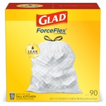 酷牌库|商品详情-GLAD进口代理批发 Glad ForceFlex 13 加仑抽绳高厨房袋 90 个/包 072 万