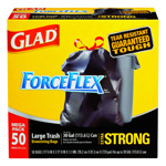 GLAD进口代理批发 Glad ForceFlex 30 加仑垃圾袋抽绳 50 个/包 110 万件