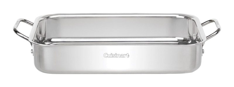 CUISINART进口代理批发 Cuisinart 9-1/4 英寸 WX 13-1/2 英寸 L 烤宽面条盘 银色