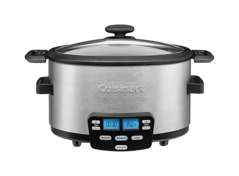 CUISINART进口代理批发 Cuisinart 4 夸脱银色不锈钢可编程慢炖锅