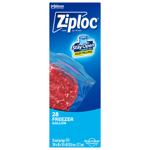 ZIPLOC进口代理批发 Ziploc 1 加仑透明冷冻袋 28 包