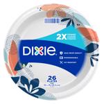 DIXIE进口代理批发 Dixie 多彩纸 FLOWERS BLOOM 餐盘 10-1/16 英寸深 26 个装