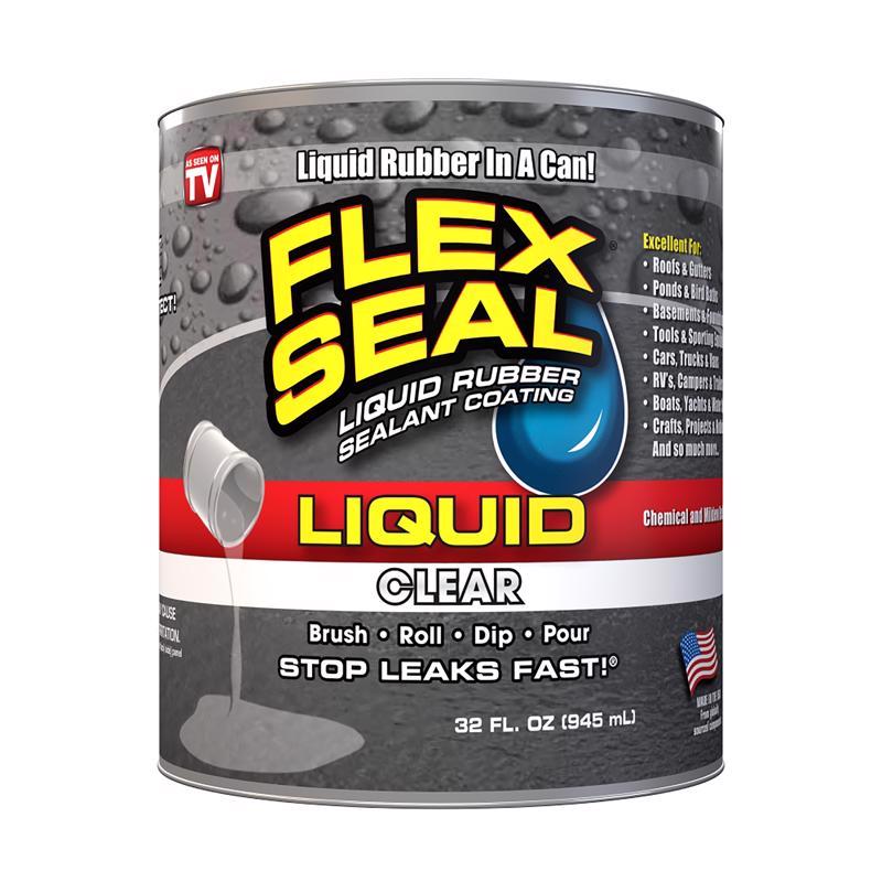 Flex Seal Family of Products Flex Seal Clear Liquid Rubber Sealant Coating 32 fl. oz.