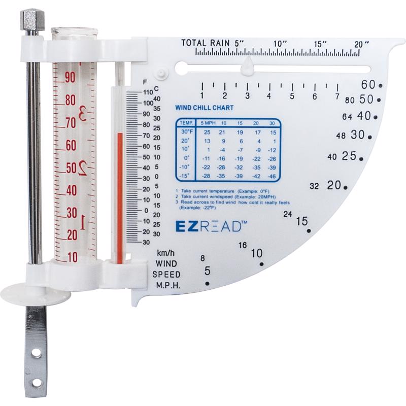 HEADWIND进口代理批发 Headwind EZ Read 5 合 1 天气计 玻璃/塑料 白色