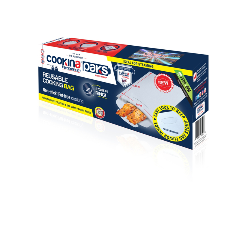 酷牌库|商品详情-COOKINA进口代理批发 Cookina Parchminum PTFE 涂层织物可重复使用烹饪袋 银色