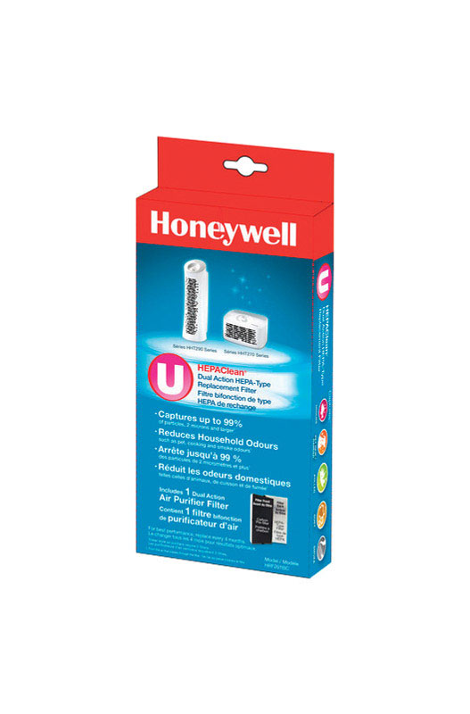 HONEYWELL进口代理批发 霍尼韦尔 HEPAClean 10.24 英寸高 X 1.5 英寸宽矩形空气净化器过滤器 1 个装