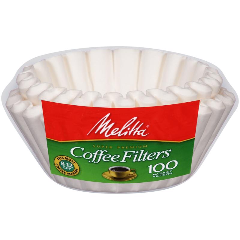 Melitta 4 6 cups White Basket Coffee Filter 100 pk PETER S HARDWARE CENTER