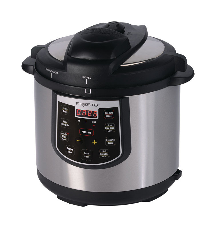 Presto Aluminum Pressure Cooker 6 qt Silver PETER S HARDWARE CENTER