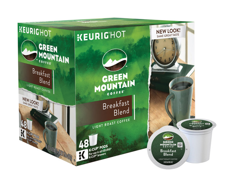 KEURIG进口代理批发 Keurig 绿山咖啡早餐混合咖啡 K 杯 48 包