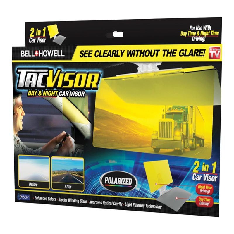 BELL & HOWELL进口代理批发 Bell & Howell TacVisor 11.85 英寸 LX 6.5 英寸 W 黄色眩光阻挡器