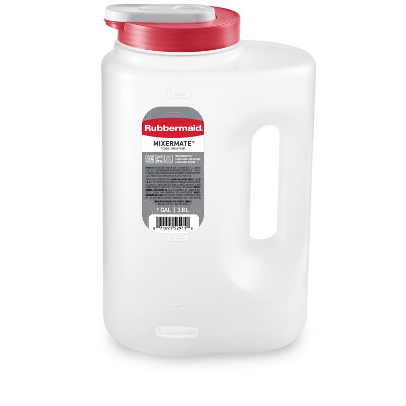 RUBBERMAID进口代理批发 Rubbermaid Mixermate 1 加仑透明混合瓶 1 包