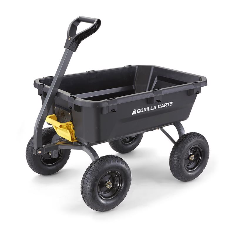 Gorilla Carts Poly Dump Cart 1200 lb. cap. Ranch and Home