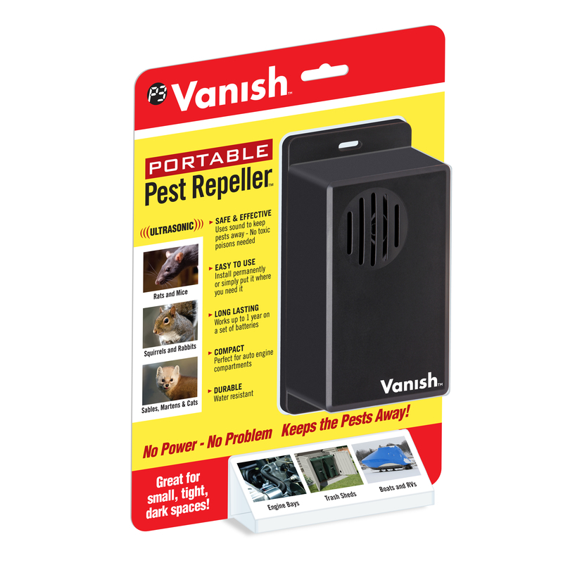 VANISH进口代理批发 Vanish 电池供电电子驱虫器，适用于室外害虫