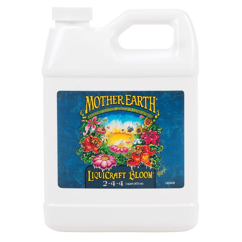 MOTHER EARTH进口代理批发 Mother Earth LiquiCraft Bloom 所有植物 2-4-4 植物肥料 1 夸脱