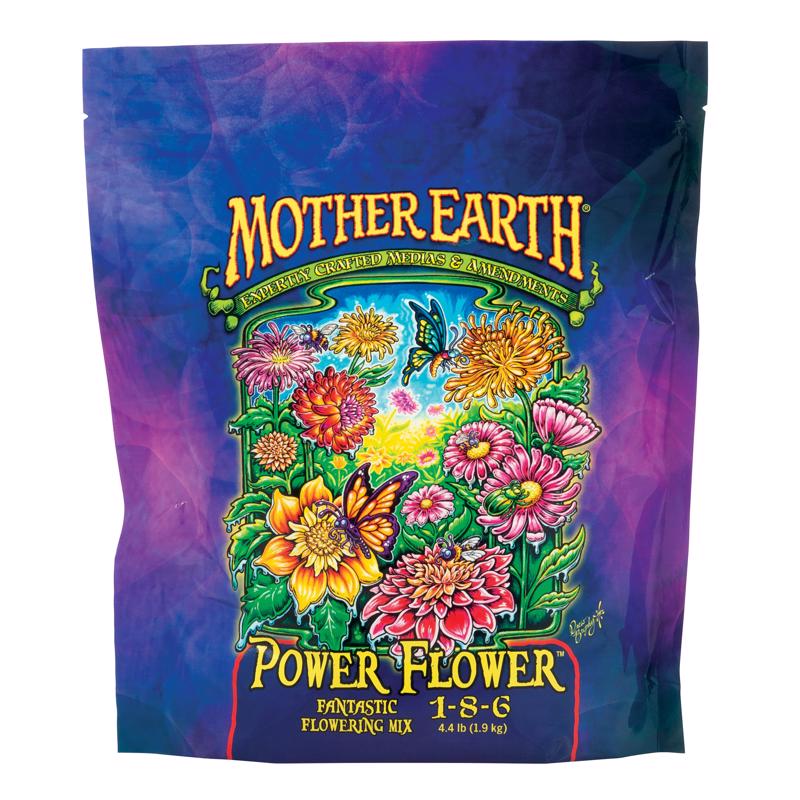 MOTHER EARTH进口代理批发 Mother Earth Power Flower 花卉/水果/蔬菜 1-8-6 植物肥料 4.4 磅