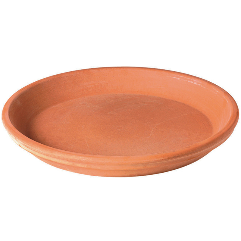 4.33" White Clay Planter With Blush Saucer - Perfect For Indoor And Outdoor Use