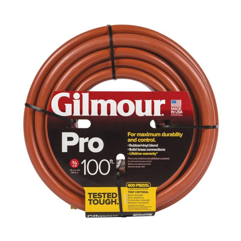 GILMOUR进口代理批发 Gilmour Pro 3/4 英寸 DX 100 英尺长商业/专业级花园软管