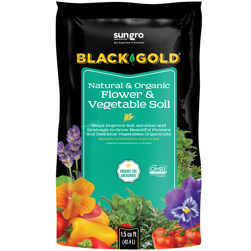 BLACK GOLD进口代理批发 黑金有机花卉和蔬菜花园土壤 1.5 立方英尺