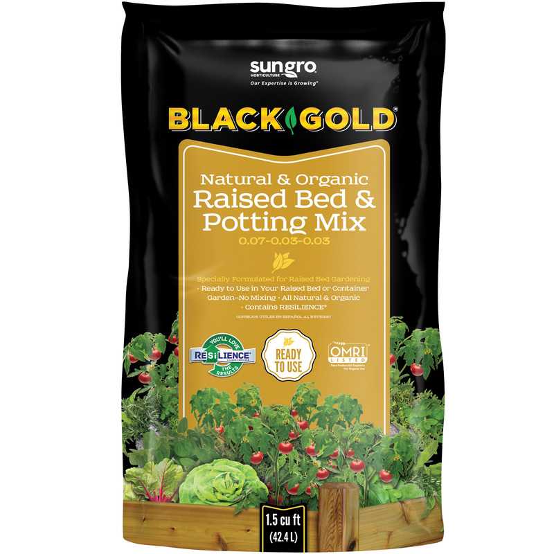 BLACK GOLD进口代理批发 黑金有机花卉和蔬菜高架混合床 1.5 立方英尺