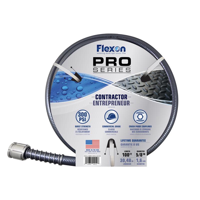 酷牌库|商品详情-FLEXON进口代理批发 Flexon Pro 系列 5/8 英寸 DX 100 英尺长重型承包商级花园软管