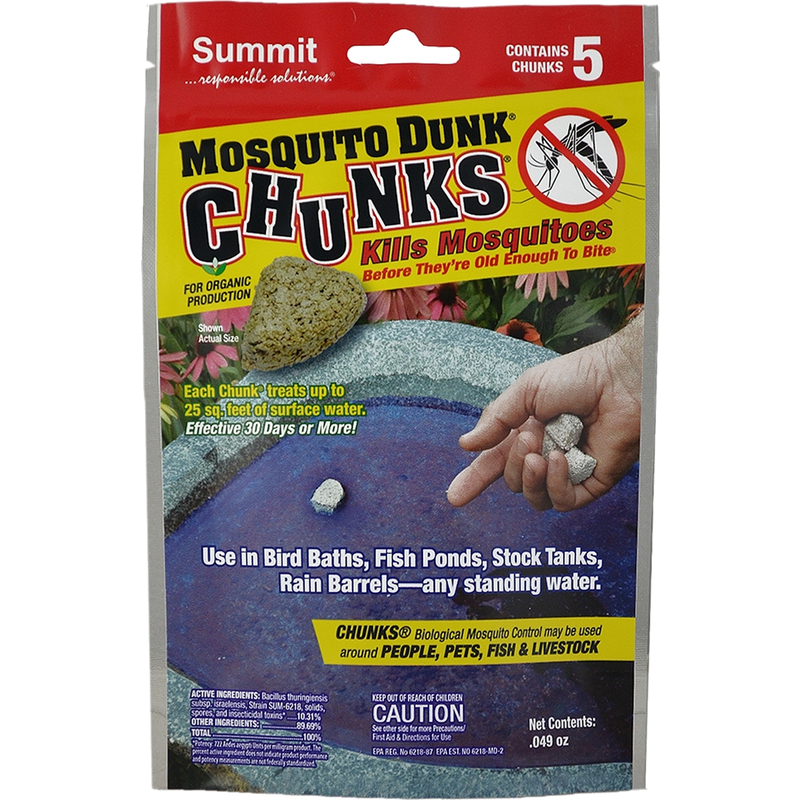 MOSQUITO DUNK进口代理批发 Summit Mosquito Dunk 固体灭蚊剂 5 包