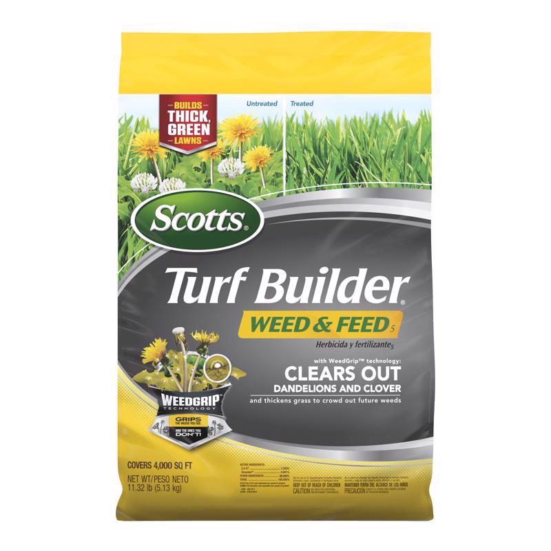 SCOTTS进口代理批发 Scotts Turf Builder 杂草和饲料草坪肥料，适用于多种草类型 4000 平方英尺