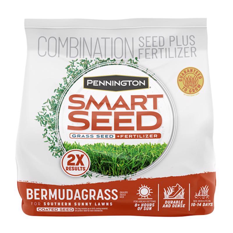 PENNINGTON进口代理批发 Pennington Smart Seed 百慕大草全日照草种子和肥料 1.75 磅