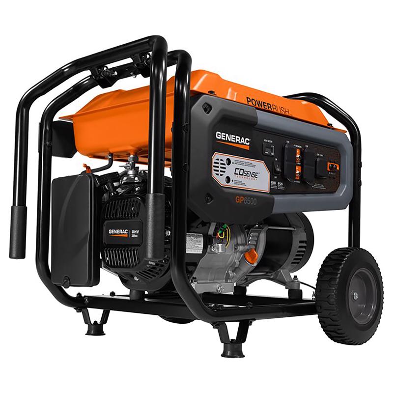 GENERAC进口代理批发 Generac GP 系列 6500 W 120/240 V 汽油便携式发电机 6500 W