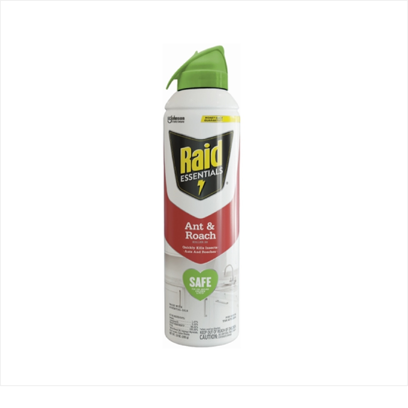 RAID进口代理批发 Raid Essentials 有机蚂蚁和蟑螂杀手气雾剂 10 盎司