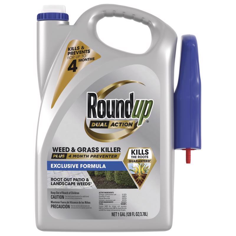 ROUNDUP进口代理批发 Roundup 双效除草剂 + 预防剂 RTU 液体 1 加仑