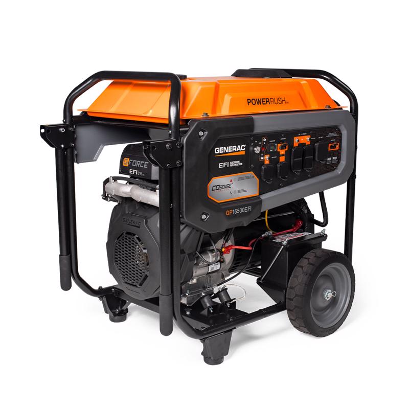 GENERAC进口代理批发 Generac GP 系列 15500 W 120 V 电动??便携式发电机套件（电池和充电器）15500 W