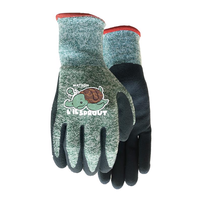 WATSON GLOVES进口代理批发 Watson Gloves 国产 XXS 涤纶针织 L'il Sprout 绿色园艺手套