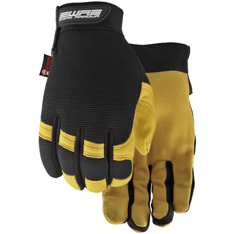 WATSON GLOVES进口代理批发 Watson Gloves Flextime 高性能防护手套 黑色/黄色 M 1 件装