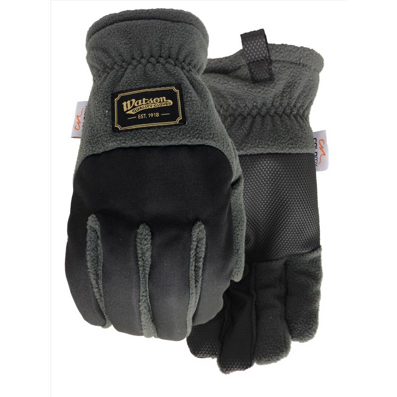 WATSON GLOVES进口代理批发 Watson Gloves L 涤纶羊毛 Navidad 灰色/黑色寒冷天气手套