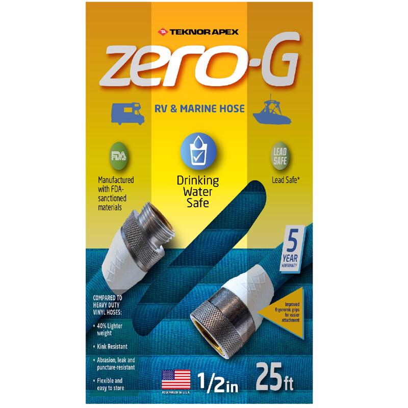 Teknor Apex Zero-G 1/2 in. D X 25 ft. L Heavy Duty RV/Marine Hose