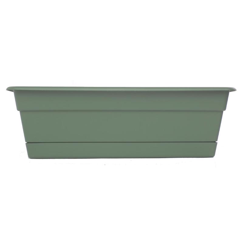Bloem Dura Cotta 5.75 in. H X 18 in. W X 7.5 in. D Plastic Window Box Basil