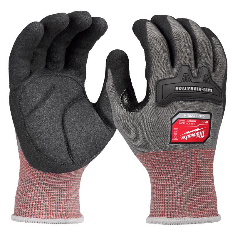 Milwaukee Smartswipe Men's Glove Anti-Vibration Gloves Black/Red L 1 pk