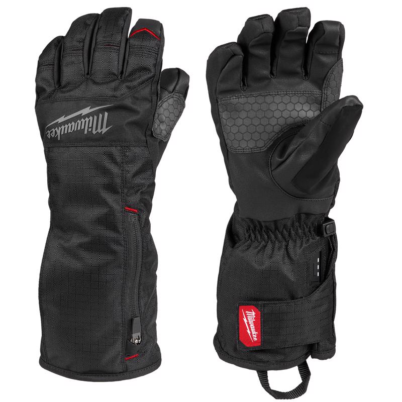 Milwaukee L Polyester Heated Black Heated Gloves Battery