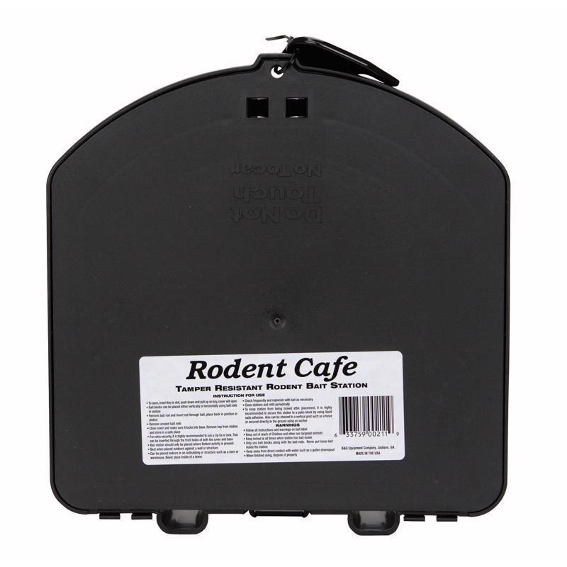 Rodenticide 003-000560 Rodent Cafe Tamper Resistant Bait Station - Black