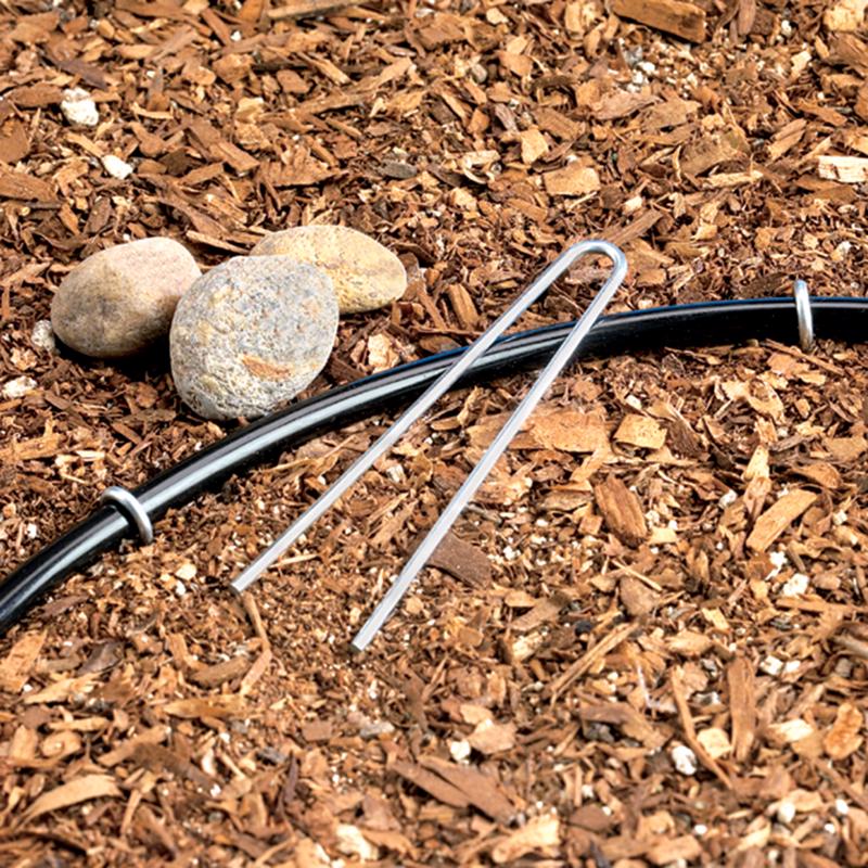 Raindrip For 1/4 in. Tubing Drip Irrigation Tubing Stake 3.5 in. H 10 pk Raindrip For 1/4 in. Tubing Drip Irrigation Tubing Stake 3.5 in. H 10 pk