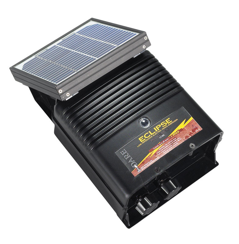 DARE进口代理批发 Dare Eclipse 系列 12 V 太阳能围栏能量器 40 英亩黑色