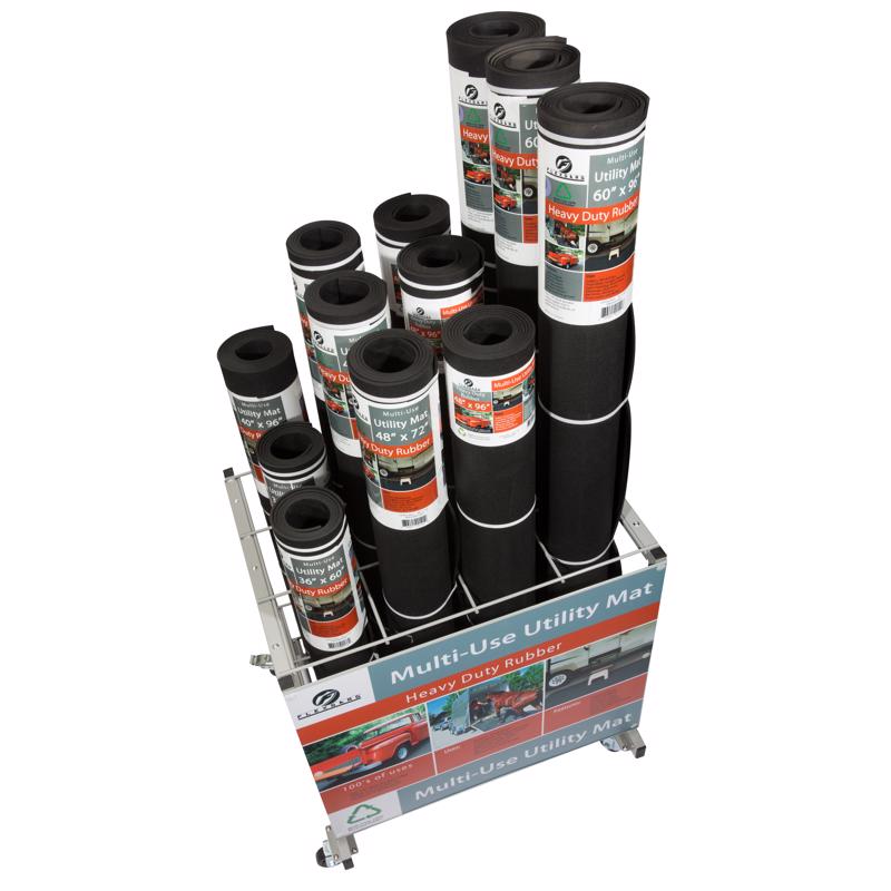 Flexgard 72 in. 31 L X 48 in. 31 W Black Rubber Nonslip Utility Mat