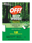 OFF!进口代理批发 离开！ Deep Woods 驱蚊湿巾 12 片装